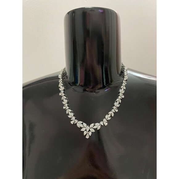 Suzanne Somers HSN Harry Winston CZ Diamond Cut REPLICA Necklace - Picture 8 of 10